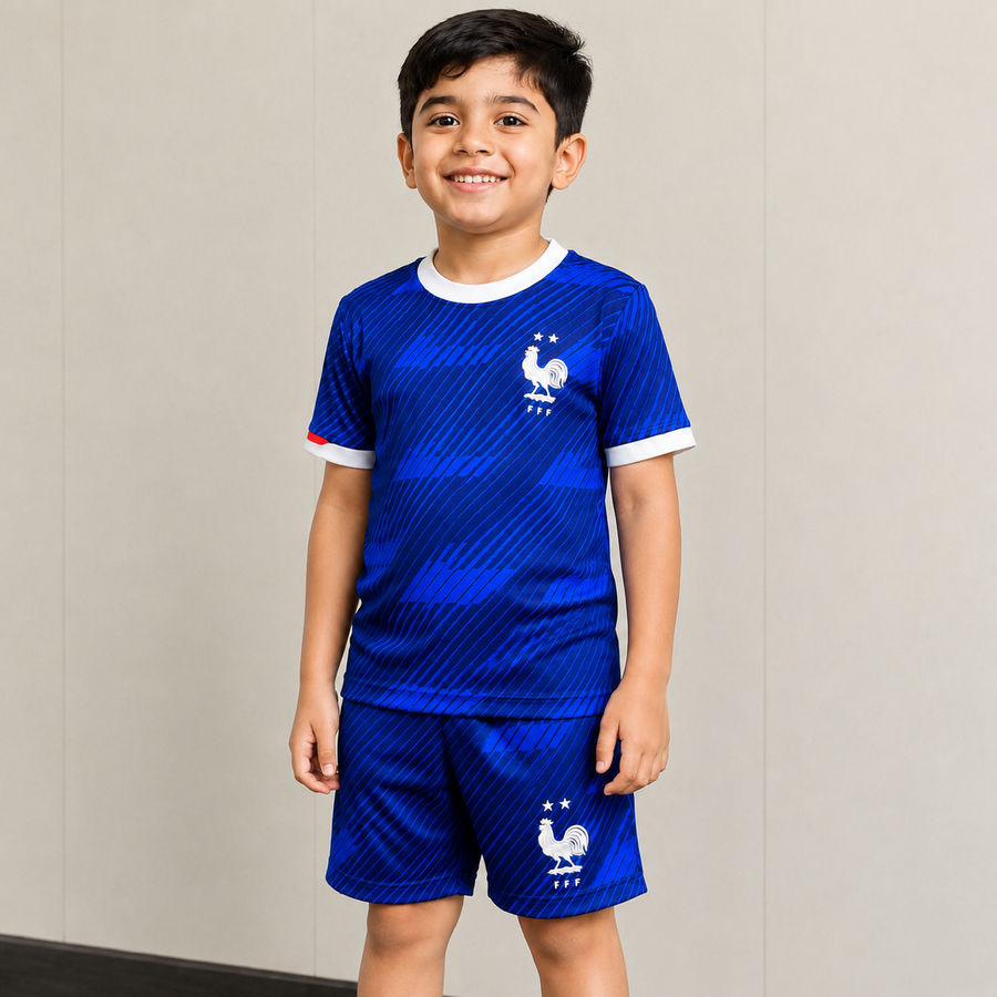 FRANCE FIFA WORLD CUP 2026 KIDS JERSEY+PANT SET